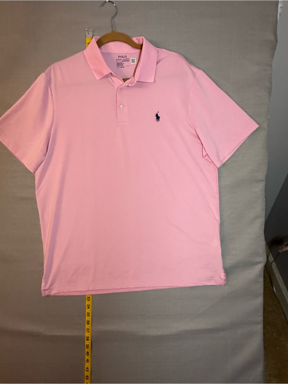 Polo by Ralph Lauren Men's Performance Classic Pink Polo Shirt - Picture 2 of 10